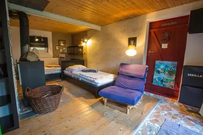 Ein Bett oder Betten in einem Zimmer der Unterkunft BERG WELT im Erzgebirge