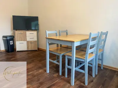 Küche/Küchenzeile in der Unterkunft MonteurWohnung Fischbach App2