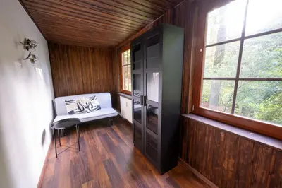 Ein Bett oder Betten in einem Zimmer der Unterkunft Villa Waldeck