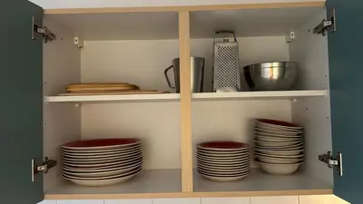 Küche/Küchenzeile in der Unterkunft MiCasa TuCasa - 4-R-Apartment Leipziger Neuseenland Sirius