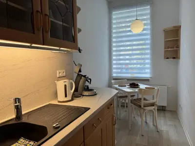 Küche/Küchenzeile in der Unterkunft Appartement Chemnitz-Kaßberg