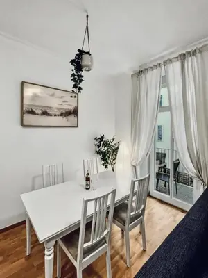 Ein Sitzbereich in der Unterkunft StayTime - Wildflower Suite