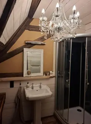 Ein Badezimmer in der Unterkunft Appenhof Müllerhaus
