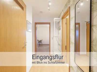Grundriss der Unterkunft Benville BV12 - 54 qm mit Balkon - Parkplatz inklusive - WLAN - Spülmaschine - Bushaltestelle 50 m