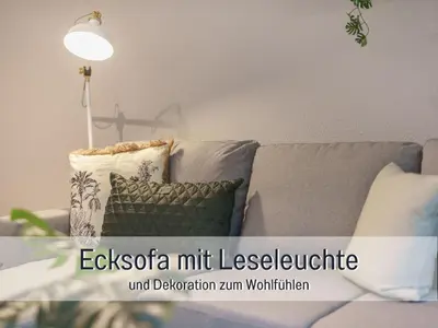 Ein Sitzbereich in der Unterkunft Benville BV13 - ruhige Lage & Tiefgarage - Balkon - WLAN - zentral gelegen