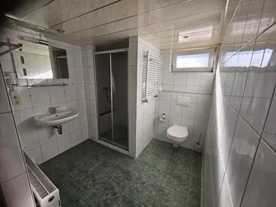 Ein Badezimmer in der Unterkunft Gasthaus Wolfsschlucht