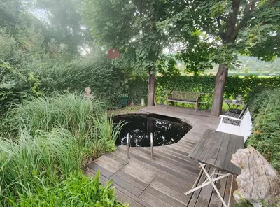 Ein Garten an der Unterkunft Ferienwohnung Ostermaier