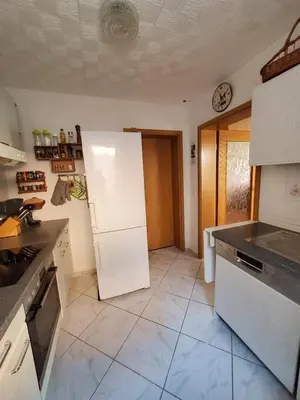 Küche/Küchenzeile in der Unterkunft FERIENWOHNUNG Am Kegelsberg