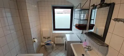 Ein Badezimmer in der Unterkunft Pension Hänsel