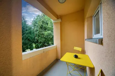 Grundriss der Unterkunft DresdenStay Modern 3 Schlafzimmer Balkon Kamin PS4