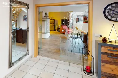 Küche/Küchenzeile in der Unterkunft Ferienhaus am Rande von Dresden für bis zu 11 Personen - Willkommen in der Villa Toscana