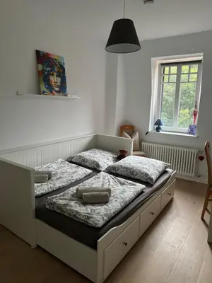 Ein Bett oder Betten in einem Zimmer der Unterkunft Romantik Idyll am Tiefental