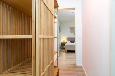 Ein Bett oder Betten in einem Zimmer der Unterkunft Luna Suite I TOP Lage I Terrace I Stellplatz