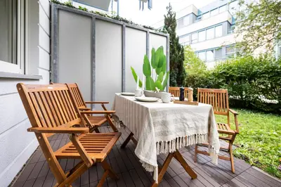 Ein Garten an der Unterkunft Luna Suite I TOP Lage I Terrace I Stellplatz