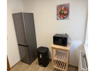 Küche/Küchenzeile in der Unterkunft Moderne Ferienwohnung in Elstra