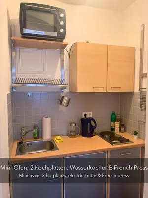 Küche/Küchenzeile in der Unterkunft Ruhige, sehr zentrale Wohnung in der Altstadt