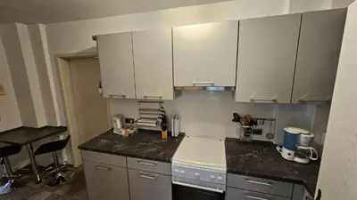 Küche/Küchenzeile in der Unterkunft Ferienwohnung Stephan