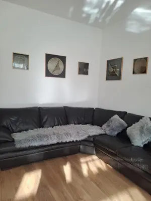 Ein Sitzbereich in der Unterkunft Gemütliche 4-Zimmer Wohnung mit 7 Schlafplätzen