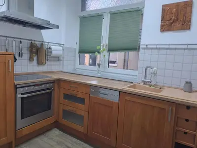 Küche/Küchenzeile in der Unterkunft Gemütliche 4-Zimmer Wohnung mit 7 Schlafplätzen