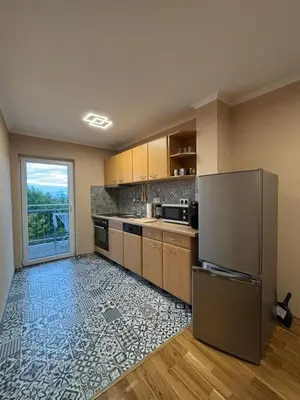 Küche/Küchenzeile in der Unterkunft Moderne 4-Zimmer Wohnung mit Balkon