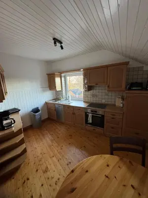 Küche/Küchenzeile in der Unterkunft Gästehaus Trompeter