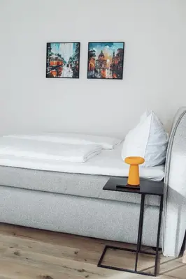 Ein Sitzbereich in der Unterkunft Zentrum, gemütlich, modern, 2P, WiFi