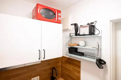 Küche/Küchenzeile in der Unterkunft NOVA Room I TOP-Lage I TOP Anbindung