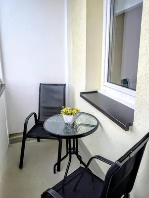 Ein Sitzbereich in der Unterkunft Ferienwohnung August 29