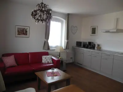 Ein Sitzbereich in der Unterkunft Haus Niemann Ferienwohnungen