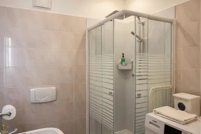 Ein Badezimmer in der Unterkunft Homely Apartments Burgblick Parkplatz Wlan Küche Zentral