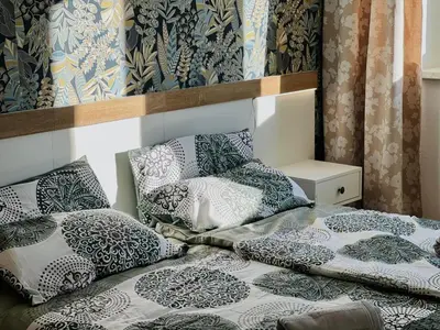 Ein Bett oder Betten in einem Zimmer der Unterkunft Ferienwohnung am ElbeFreizeitland - Panoramablick - free parking