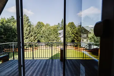 Ein Balkon oder eine Terrasse in der Unterkunft Ferienhaus Lärchenblick