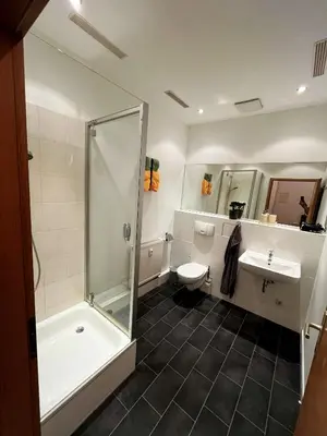 Ein Badezimmer in der Unterkunft Gewölbekammer Lichtenwalde