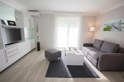 Ein Sitzbereich in der Unterkunft ApartHotel 