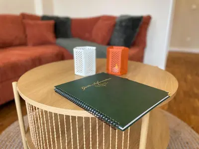 Ein Sitzbereich in der Unterkunft ApartmentRosa12 - das Tor zur Sächsischen Schweiz! Neu, zentral mit Parkplatz und Terrasse!