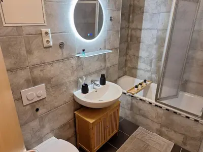 Ein Badezimmer in der Unterkunft Ehrwürdig wohnen am hinteren Kassberg