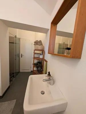 Grundriss der Unterkunft Modernes Studio in Elbnähe - auf Wunsch mit Auto