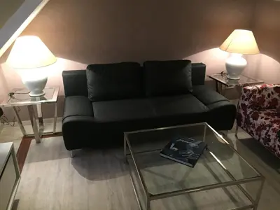 Ein Sitzbereich in der Unterkunft Elbsandstein Apartments