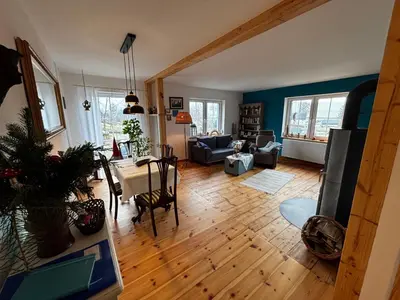 Ein Sitzbereich in der Unterkunft Auszeit bei Katharina