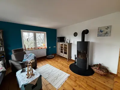 Ein Sitzbereich in der Unterkunft Auszeit bei Katharina