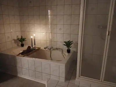 Ein Badezimmer in der Unterkunft Ferienwohnung Waldwinkel