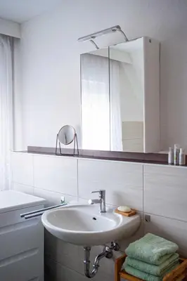 Ein Badezimmer in der Unterkunft Wolffs Ferienwohnung Wohlfühloase in Bernsdorf