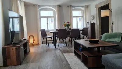 TV/Unterhaltungsangebot in der Unterkunft Ferienwohnung Hugos Altstadt