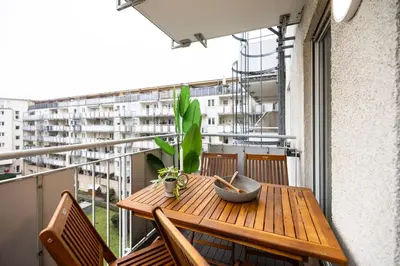 Ein Balkon oder eine Terrasse in der Unterkunft Staytime - Mira Suite I TOP Location I Balcony