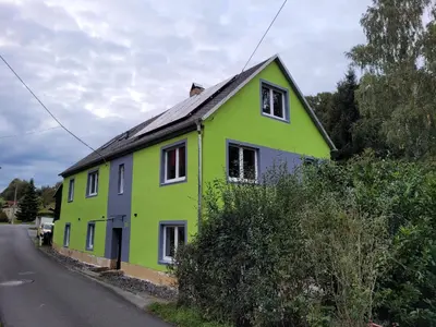 Das Gebäude in dem sich die Ferienwohnung befindet