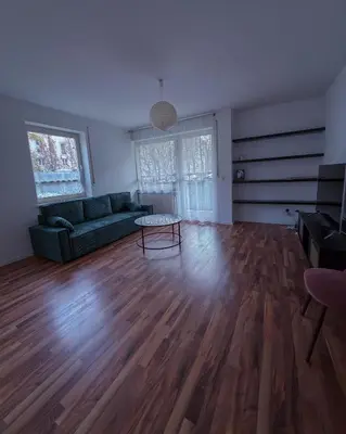 Ein Sitzbereich in der Unterkunft Wohnung am Hauptbahnhof