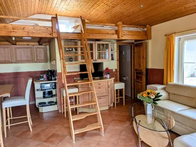Küche/Küchenzeile in der Unterkunft Ferienwohnung, Tiny House, Weißeritztäler, Wandern & Radfahren