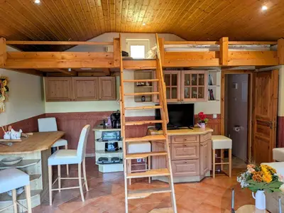 Küche/Küchenzeile in der Unterkunft Ferienwohnung, Tiny House, Weißeritztäler, Wandern & Radfahren