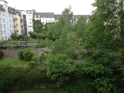 Ein Garten an der Unterkunft Central Apartments Chemnitz KASSBERG