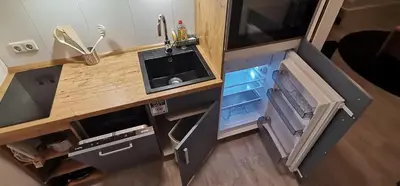 Küche/Küchenzeile in der Unterkunft Central Apartments Chemnitz KASSBERG
